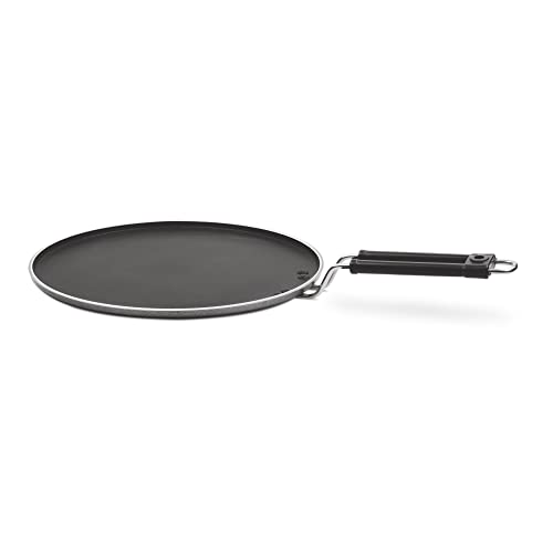 Milton Pro Cook Black Pearl Induction Non-Stick Flat Tawa, 32 cm, Grey - Image 7