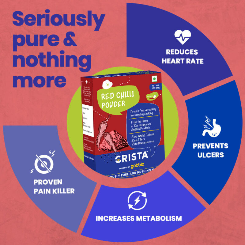 CRISTA Red Chilli Powder 100 gm - Image 3