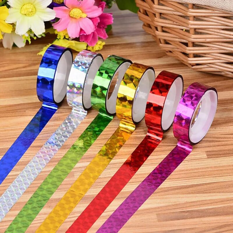 Coloured Sparkle Tape – 1/2 Inch for Creative Projects (Pack of 36 )