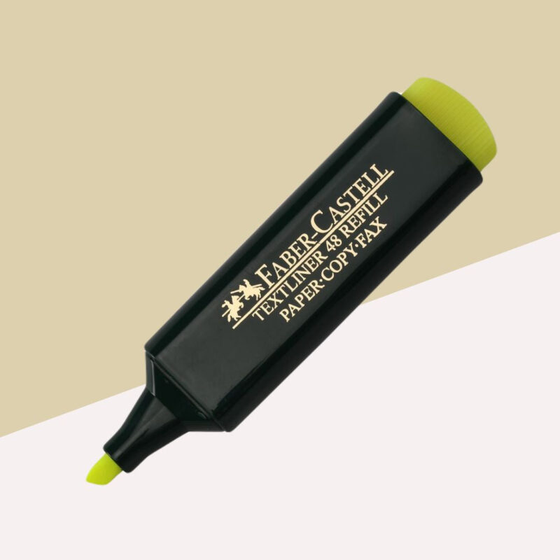 Faber-Castell Textliner Pen - Florescent Yellow ( Pack Of 1 )