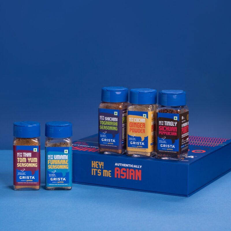 CRISTA Authentically Asian Seasonings Gift Box| Box of 5| Festive Gift| Pure Spice Gifting: 205 gms - Image 3