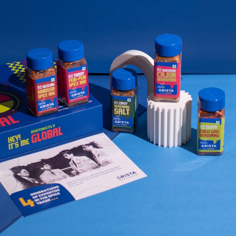 CRISTA Distinctly Global Seasonings Gift Box| Box of 5| Festive Gift| Pure Spice Gifting: 235 gms - Image 3