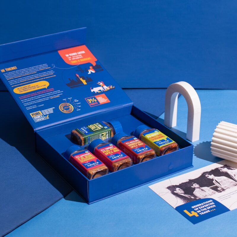 CRISTA Distinctly Global Seasonings Gift Box| Box of 5| Festive Gift| Pure Spice Gifting: 235 gms - Image 2