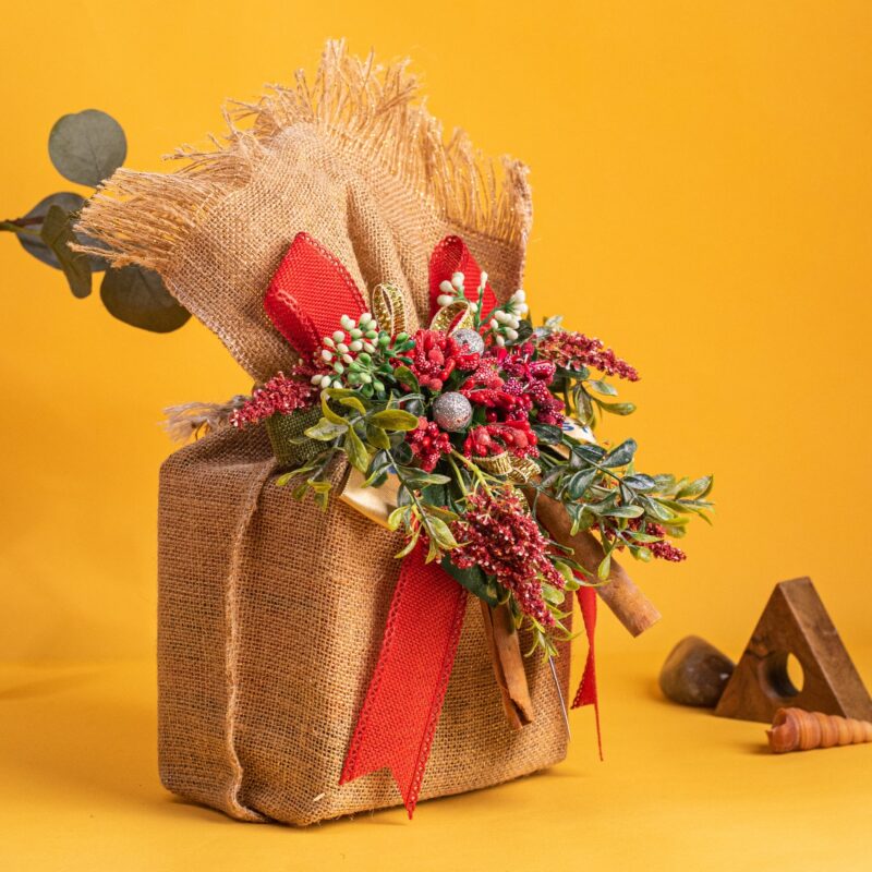 CRISTA Earthy Spice Potli - Natural| Pack of 4| Diwali Gift| Pure Spice Gifting: 375 gms - Image 2