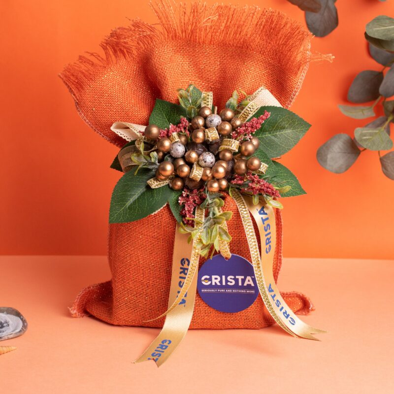 CRISTA Earthy Spice Potli - Orange| Pack of 4| Diwali Gift| Pure Spice Gifting: 375 gms - Image 5