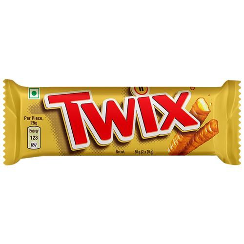 12x Twix Caramel Cookie Chocolate Bar, Pack of 12 - 50g each - Image 2