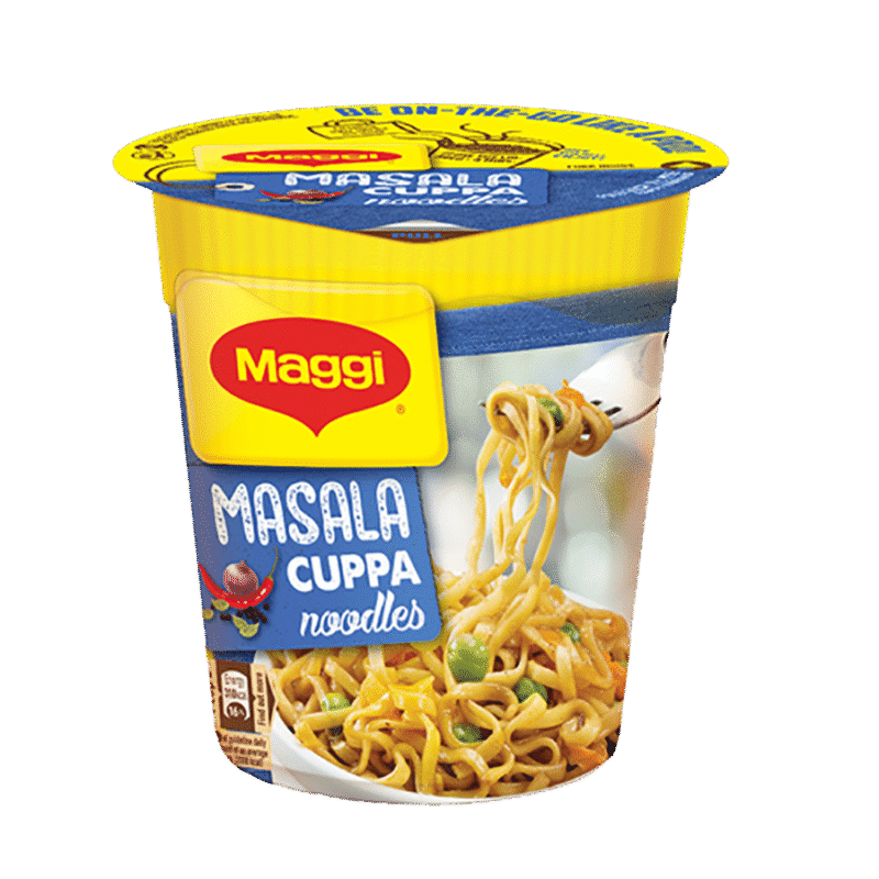 25x MAGGI Cuppa Noodles - Masala, Instant On-The-Go Snacks, 70 g - Pack of 25