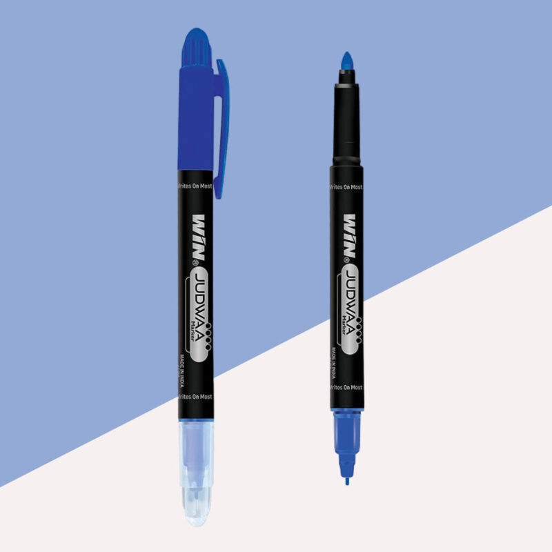 WIN Judwaa Dual Tip CD/DVD/OHP Marker Pens – Blue Ink ( Pack for 1 )