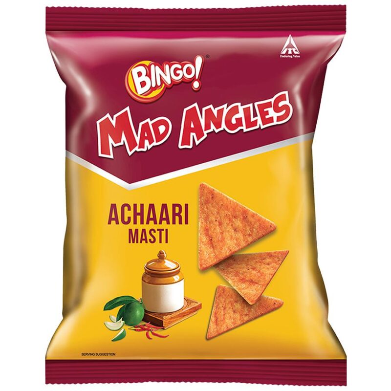 50x Bingo Mad Angles Achari Masti, Pack of 50 (36.5 g each)