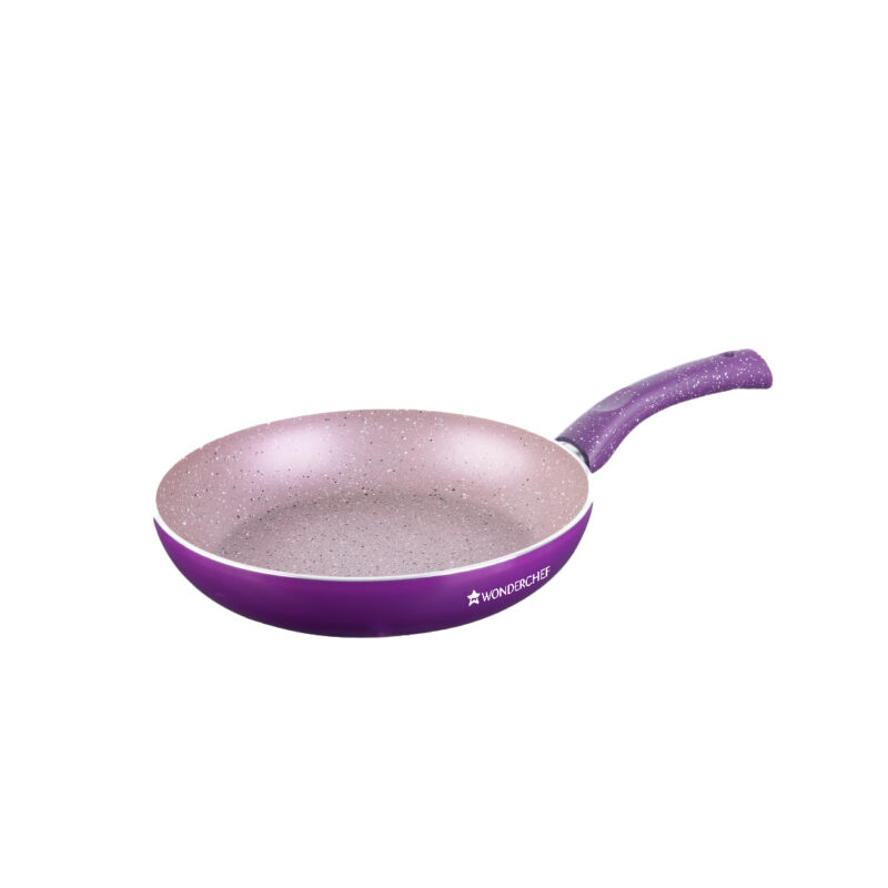 Granite 24 cm Non-Stick Fry Pan | 1.8L | Purple | 5 Layer PFOA Free Non-Stick Coating | Compatible with Hot Plate, Hobs, Gas Stove, Ceramic Plate and Induction cooktop | 2 Year Warranty - Image 3