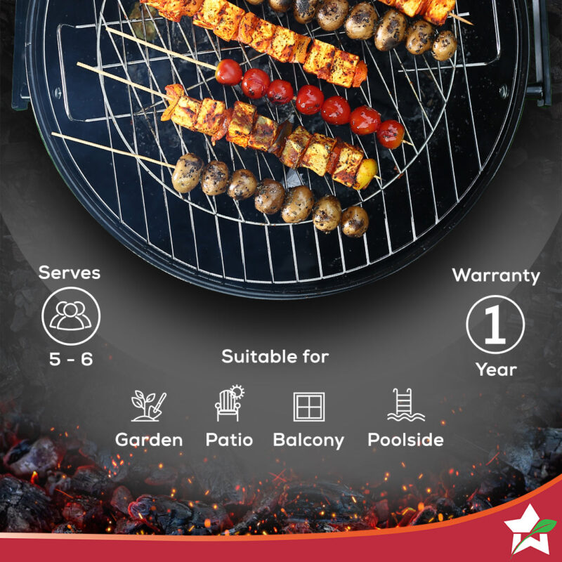 Woderchef Renewed Charcoal Barbeque, BBQ Charcoal Grill, Outdoor Grilling, 1 Year Warranty - Image 2