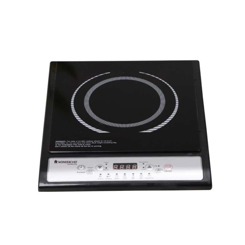 Torino Induction Cooktop with 11 Pre-set Cooking Menus|2000 Watt Induction Cooktop| Eco-friendly IGBT Technology|Crystal Glass Top Surface| LCD Digital Panel | Smart Touch Buttons|Compact & Portable Induction Cooktop| 2 Year Warranty - Image 2