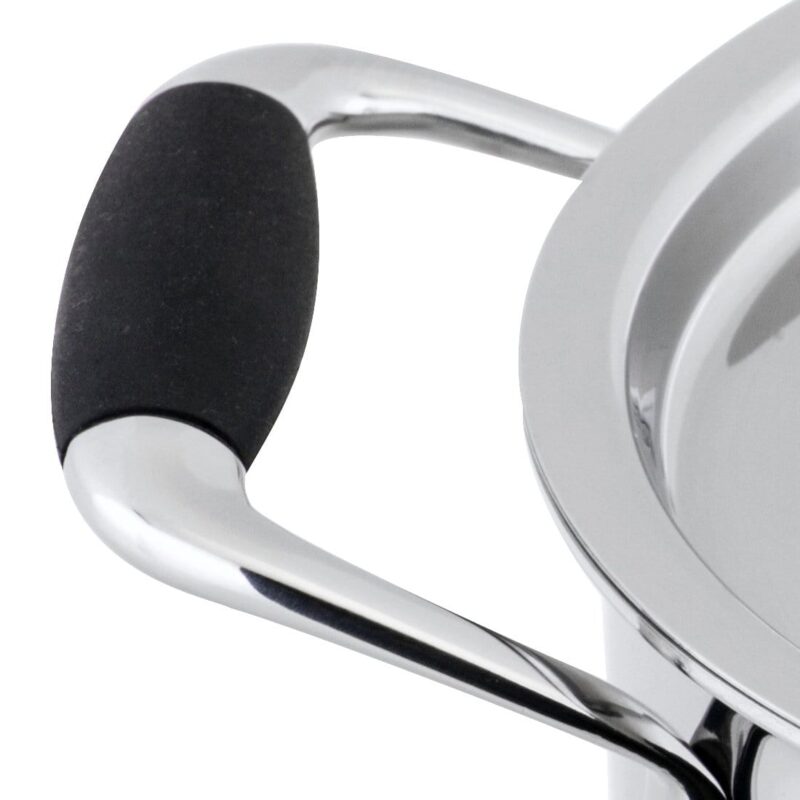 Stanton 20 cm Stainless Steel Casserole With Lid, Handle with Silicone Sleeve, Induction Friendly, 2.5mm, 3L, 25 Years Warranty - Image 3