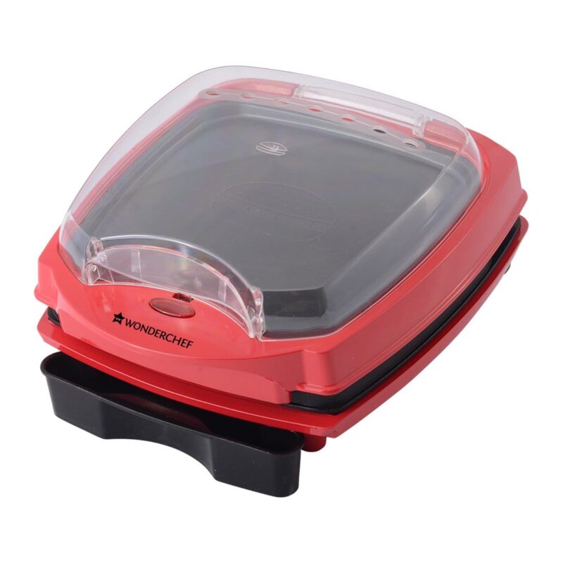 Sanjeev Kapoor Tandoor Burger And Grill Master, Non-stick Grilling Plates, Die-cast Aluminium, Transparent Bun Warmer, 1 Year Warranty - Image 2