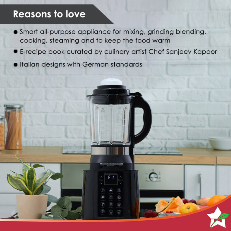 Nutri cook Heater Blender 1250W - Black - Image 2