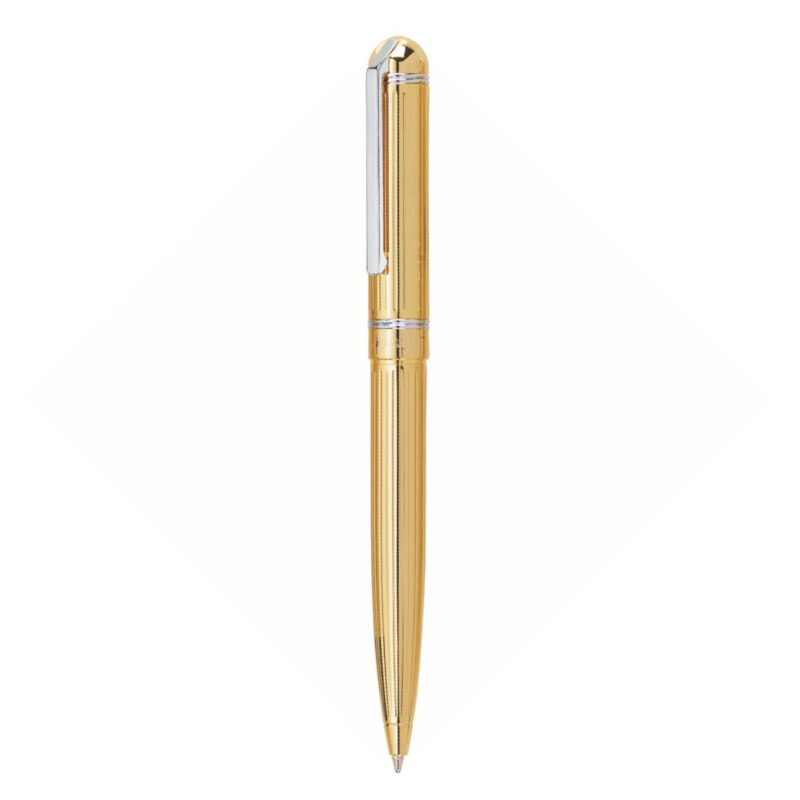 Pierre Cardin Crown Black & Gold Exclusive Ball Pen - Blue, Pack Of 1