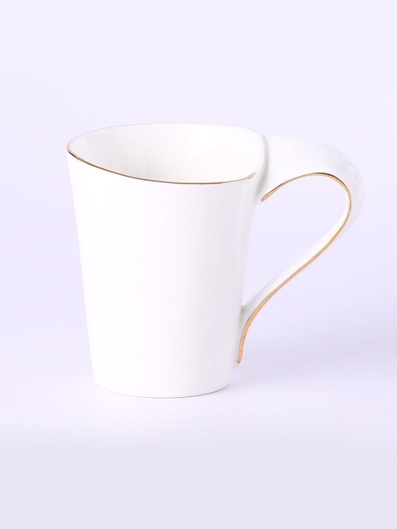 Sicilia Solid White Mugs 190 ml Set of 2 - Image 2