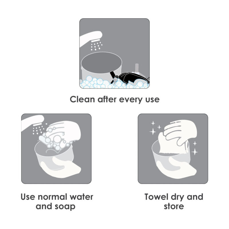 Platinum String Chopper with 3 Sharp Stainless Steel Blade 450 ml, Anti Slip Silicone, Compact, White and Red, 1 Year Warranty - Image 9