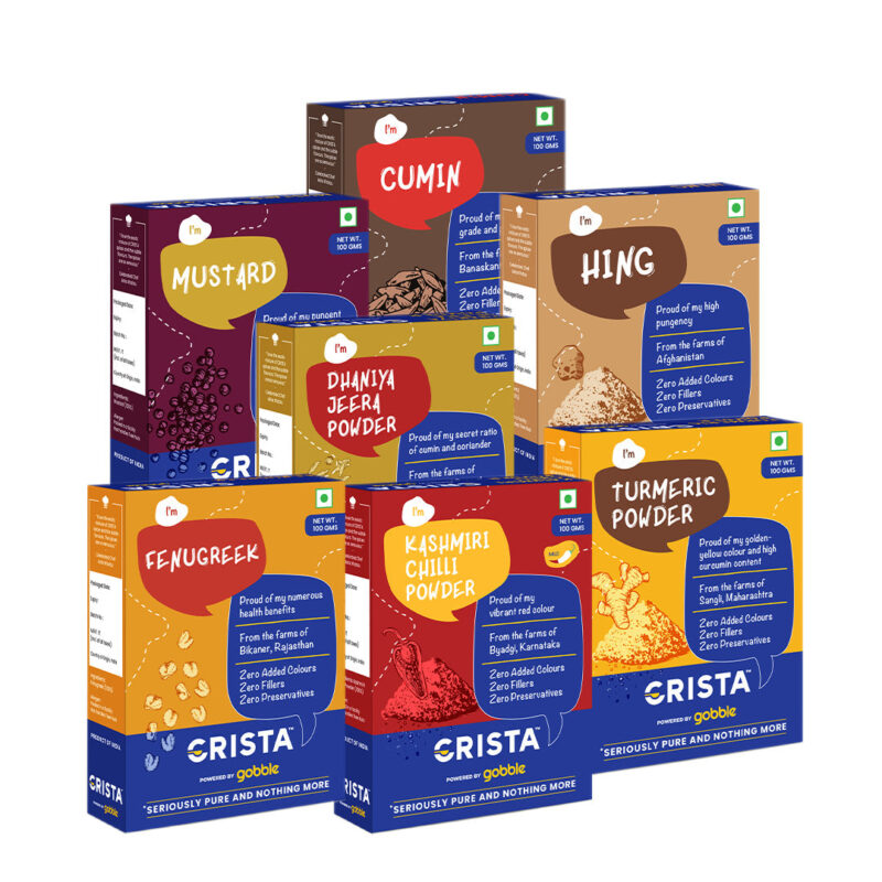 CRISTA Masala Dabba (Spice Box) Combo Pack