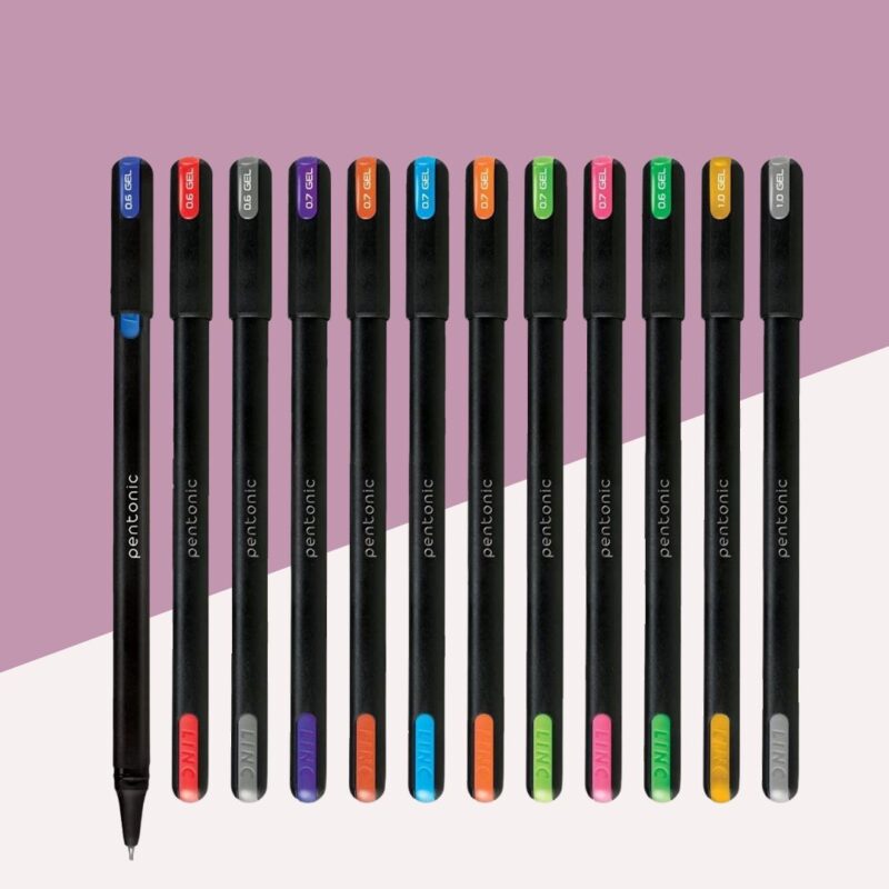 Linc Pentonic Multi Ink Colour Gel Pens - Multicolour 0.7mm Tip ( Pack of 1 )
