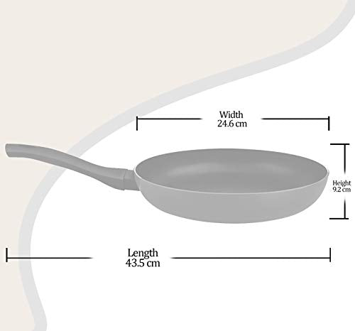 Milton Pro Cook Granito Induction Fry Pan, 24 cm, Black (Aluminium) - Image 3