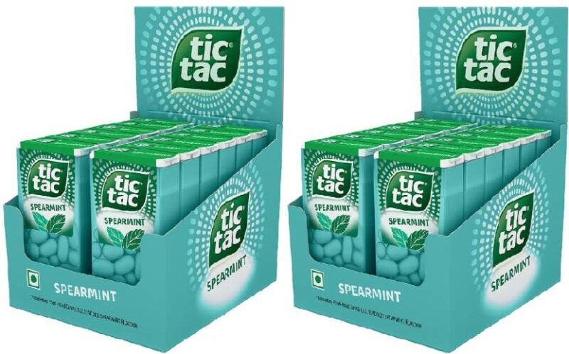 2x Tic Tac Spearmint Pack of 2 Spearmint Candy - Pack of 2 (156 g each)