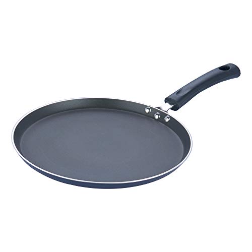 Vinod Zest Aluminium Non Stick Dosa Omni Tawa - 28cm | 4mm Extra Thick | 3 Layer Ceramic Coat | Bakelite Handle | Toxin Free | Gas Base - 1 Year Warranty - Image 3