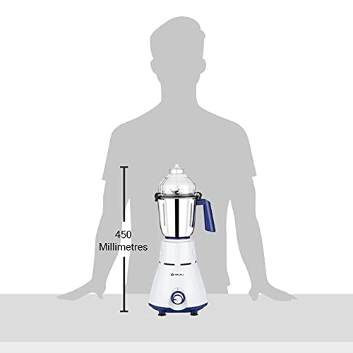 Bajaj Rex Mixer Grinder 750W|4 Mixer Jars|Mixie for Kitchen with Nutri-Pro Feature|Titan Motor-Heavy Duty Grinding|Adjustable Speed Control|Multifunctional Blade System|1 Yr Warranty By Bajaj|White - Image 6