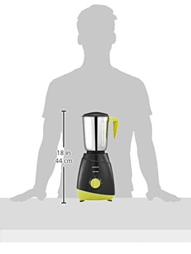 Havells Capture 500W 3 Jar Mixer Grinder, High Speed 21000 RPM Motor, 304 SS Blades, 5 Years Motor Warranty with Overload Protector, 1.5 Ltr Bigger Size Blending Jar I (Grey & Green) - Image 2