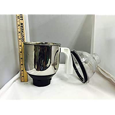 Preethi MGA-513 1.5-L Jar (Steel/Transparent) | Stainless Steel, Transparent Dome | Machine Ground and Polished Blades | Silver & Steel | 1 Year Warranty - Image 2