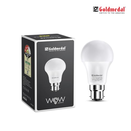 Goldmedal Wow 9W B22 Base LED Bulb – Cool Daylight (6500k) | Energy Efficient | 230 Degree Light Coverage | Surge Protection up to 4KV | Rated Life 15000 Hrs | for Home & Office |Pack of 100 - Image 8