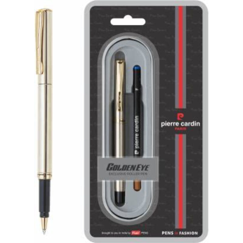 Pierre Cardin Golden Eye Copper & Nickle Finish Exclusive Roller Ball Pen - Blue, Pack Of 1