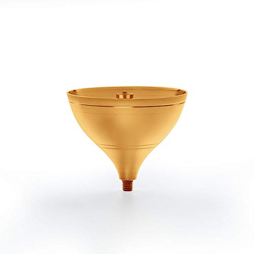 Borosil Akhand Diya Decorative Brass Glass Oil Lamp | Tea Light Holder | Diya with Borosilicate Glass | Puja Dia for Mandir | Lantern Diya with Glass Cover | Medium Size - Image 7