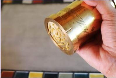 Whizzo Pure Brass 450gm Sev Sancha Machine with Free 6 Different Jali for Making Different Types of Sevaiya, Sev, Gathiya Murukku, Chakli, Bhujia Etc - Image 5