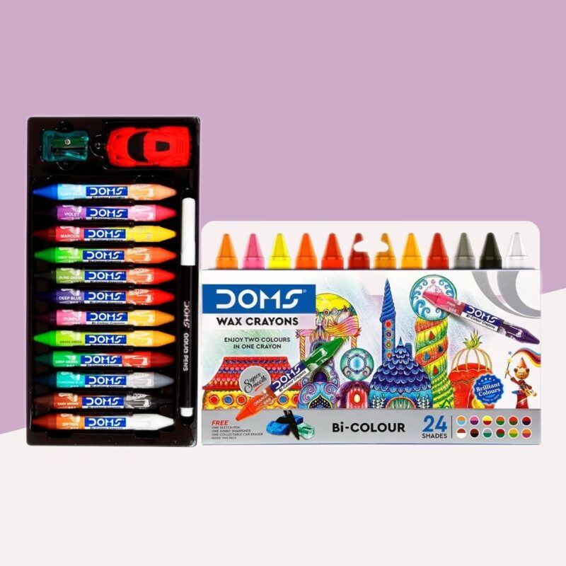 Doms Bi-Colour Crayons ( Pack of 24 )