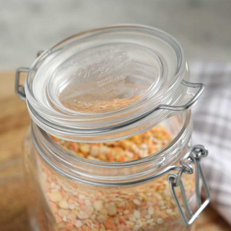 Bormioli Fido 2 Pcs Set Glass Jar Container Large - Image 2