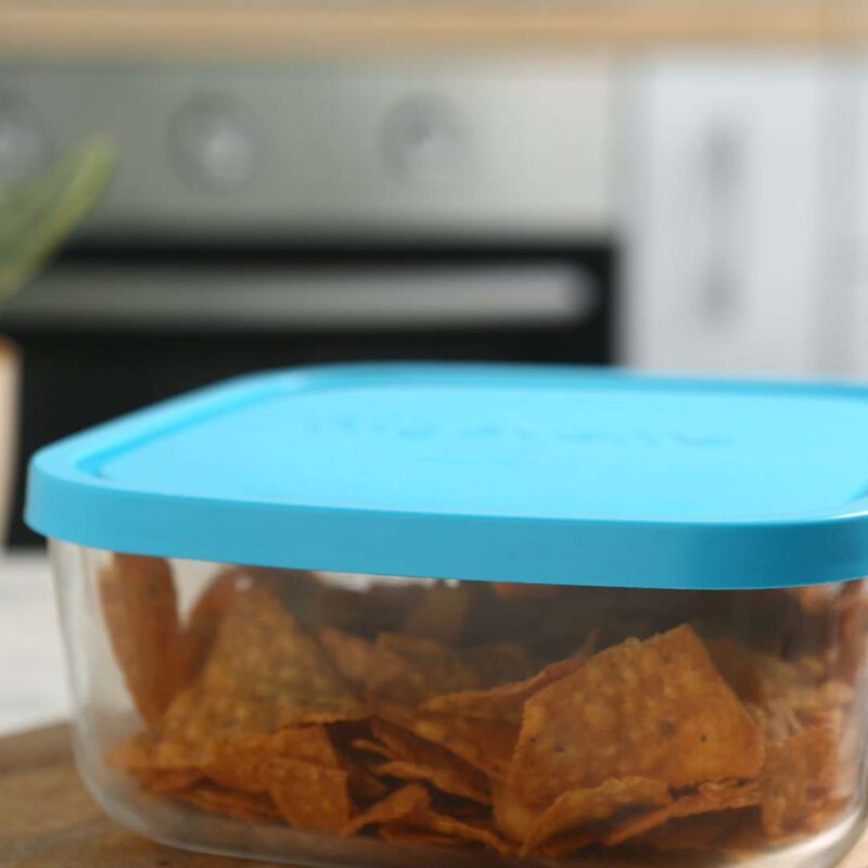 Bormioli Frigoverre 1 Pc Square Glass Container - Image 2