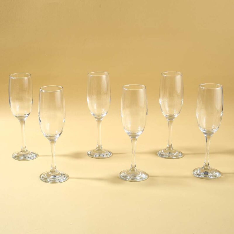 Modena Champagne Flute Glass 190 Ml (Set Of 6) - Image 6
