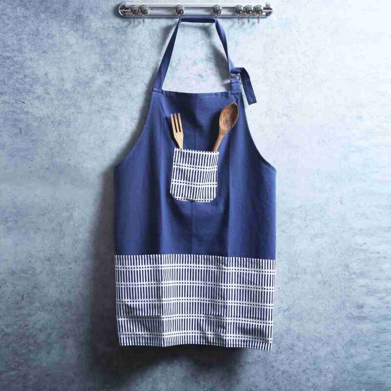 Como Apron with pockets - Blue - Image 2