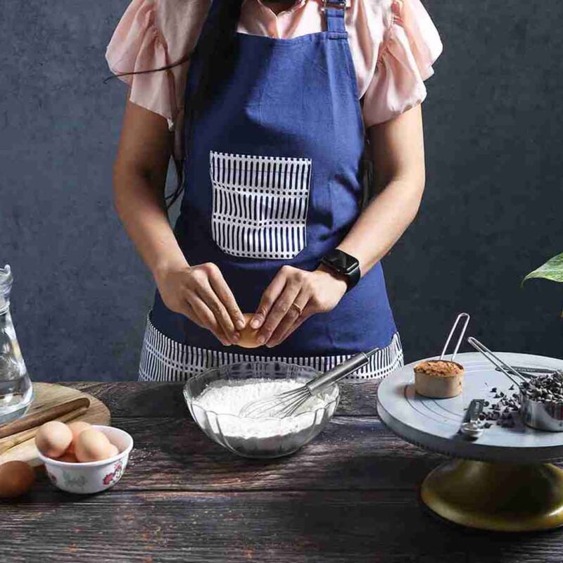 Como Apron with pockets - Blue - Image 6