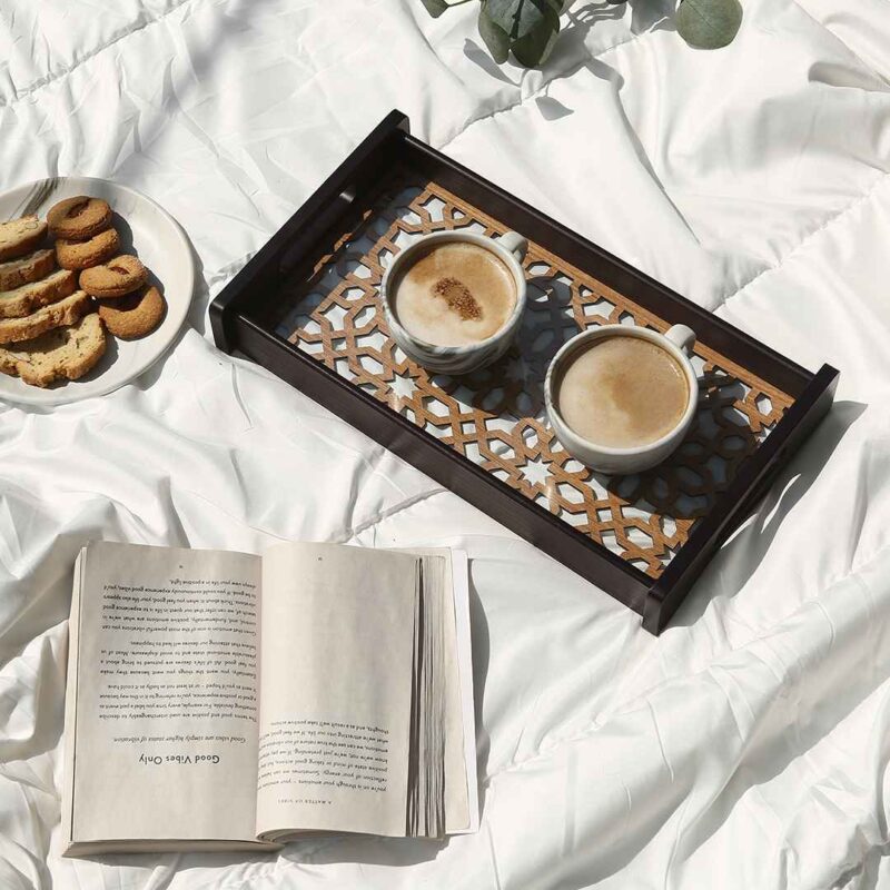 Casablanca Ornamental Tile Glass Tray -Small - Image 3