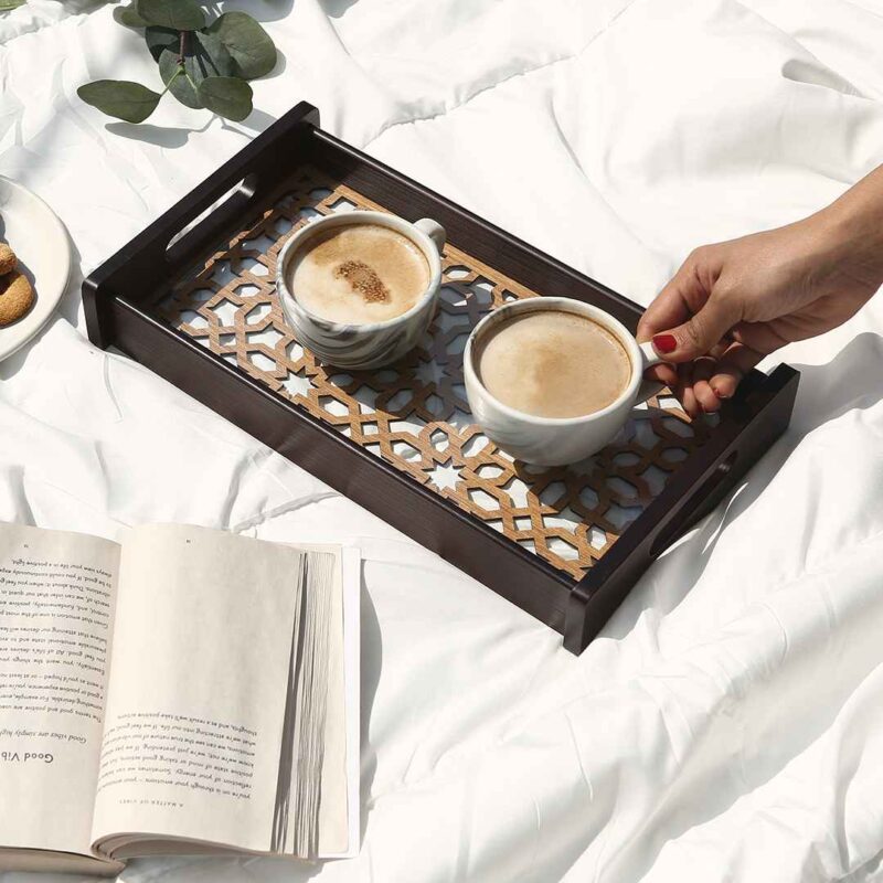 Casablanca Ornamental Tile Glass Tray -Small - Image 4