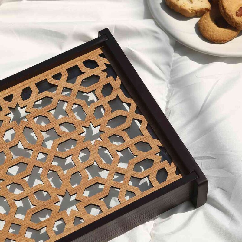 Casablanca Ornamental Tile Glass Tray -Small - Image 8