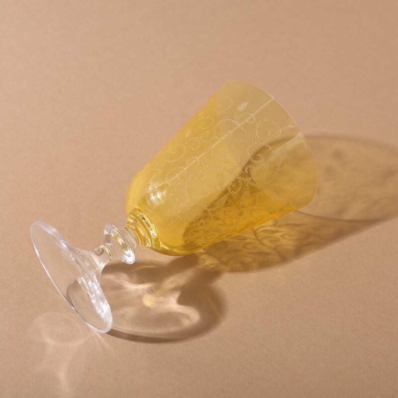 Modena Water Glass Yellow 350 ml (Set of 6) - Image 4