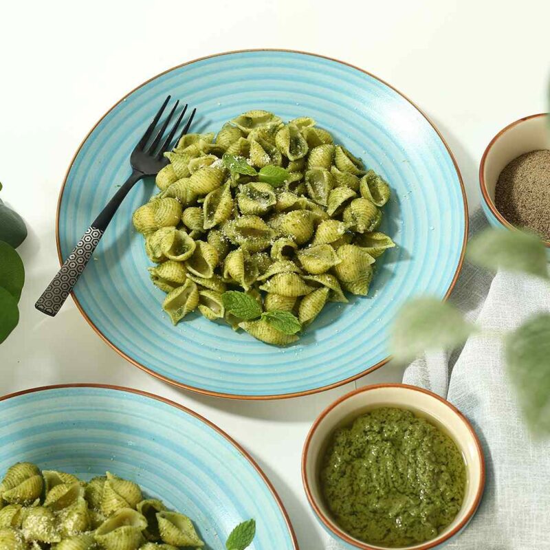 Teramo Dinner Plate Blue Set of 2 - Image 3