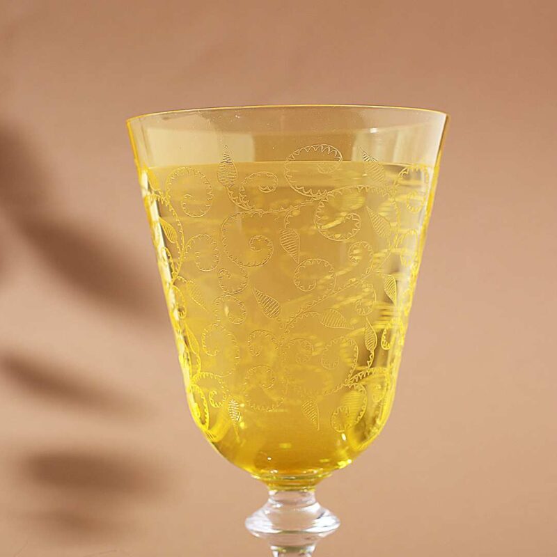 Modena Water Glass Yellow 350 ml (Set of 6) - Image 6