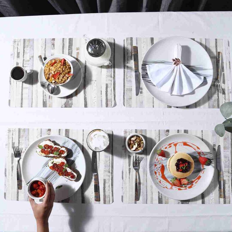 Valentina Printed - Stripes Placemat Set of 6 - Image 2