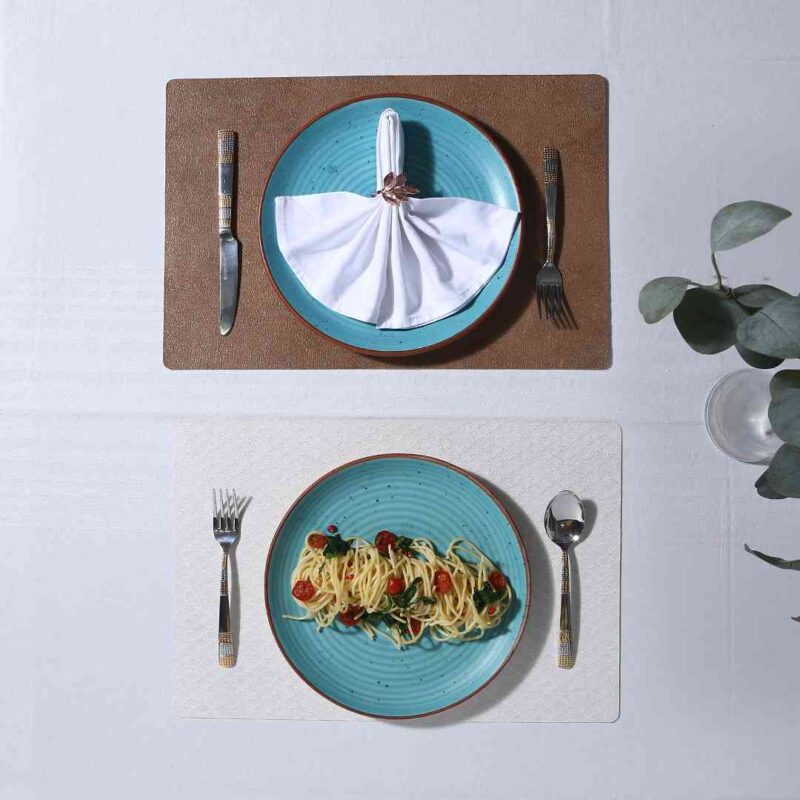 Valentina Reversible Diamond & Textured Placemat Set of 6 - Image 6
