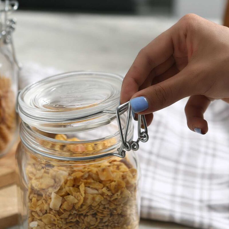 Bormioli Fido 2 Pcs Set Glass Jar Container Large - Image 3