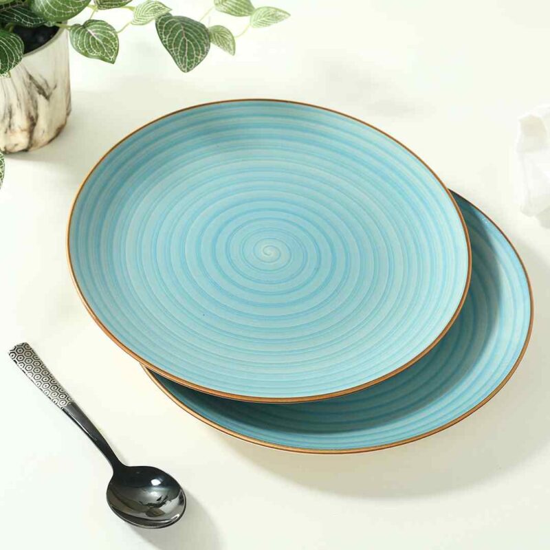 Teramo Dinner Plate Blue Set of 2 - Image 5